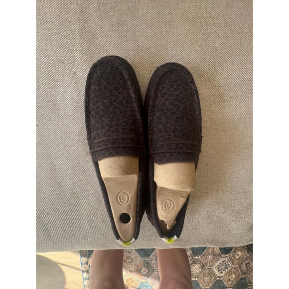 Rothy's Other - Rothy's The Driver Loafers‎ Brown Leopard Print Knit Slip On Shoes Mens